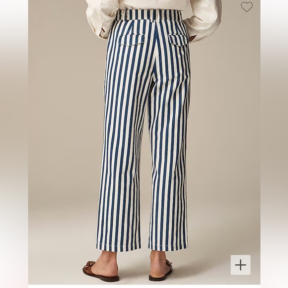 Wide-leg essential pant in sailor stripe size 12 - Picture 3 of 6
